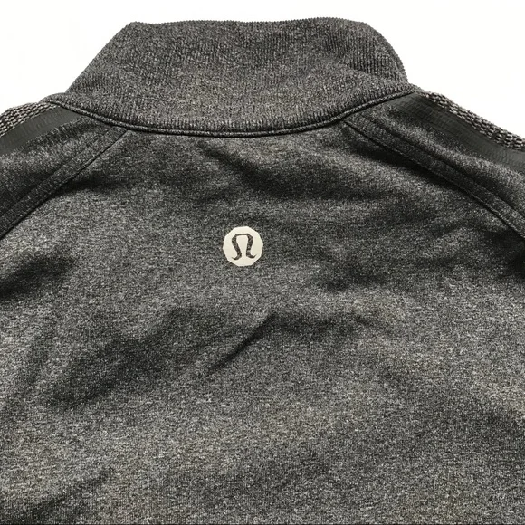 Lululemon Kung Fu II Lightweight Performance Jacket Full Zip Heathered Black XL